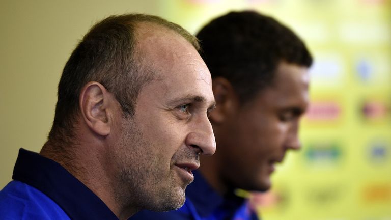 France head coach Philippe Saint-Andre captain Thierry Dusautoir