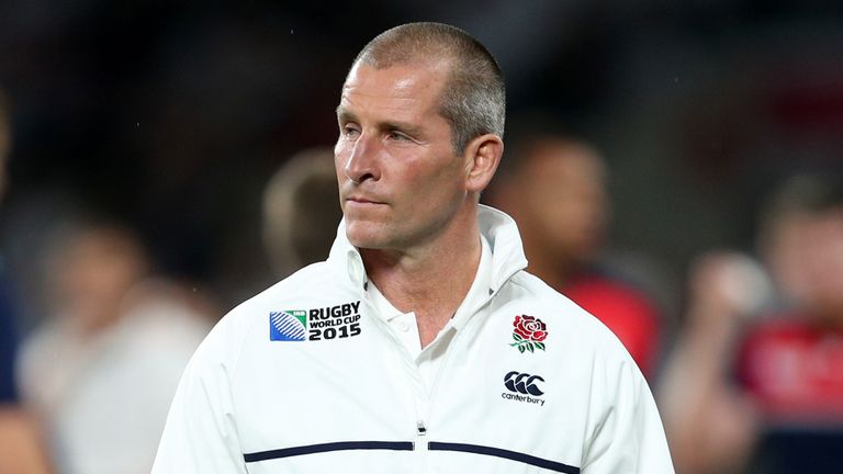 England head coach Stuart Lancaster during the Rugby World Cup match at Twickenham Stadium, London. 