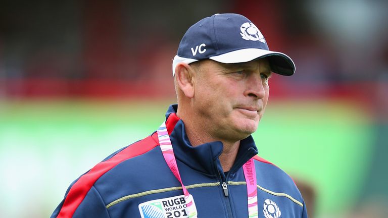 GLOUCESTER, ENGLAND - SEPTEMBER 23: Vern Cotter, Head Coach of Scotland looks on prior to the 2015 Rugby World Cup Pool B match between Scotland and Japan 