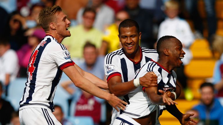 Saido Berahino celebrates 