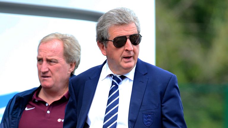England manager Roy Hodgson arrives for the match against San Marino