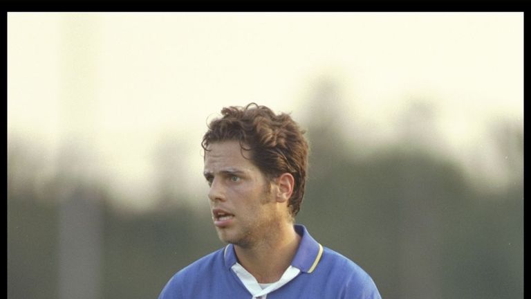 19 Jul 1996:  Scott Minto of Chelsea in action during the pre-season friendly between Kingstonian and Chelsea at Kingston in Surrey. Mandatory Credit: Alls
