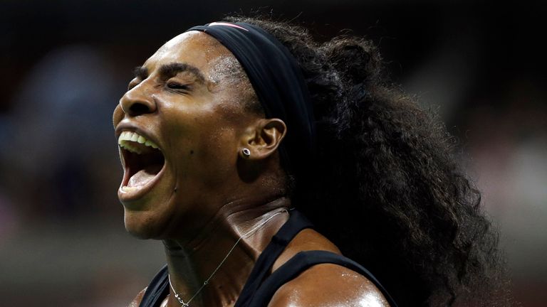 Serena Williams shows frustration before fighting back to win