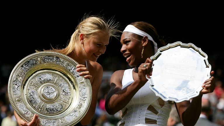 A teenage Maria Sharapova stunned the tennis world by defeating reigning Wimbledon champion Serena Williams