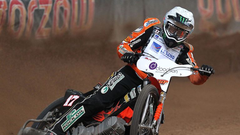 Tai Woffinden of Great Britain in action during  the FIM Doodson British Speedway Grand Prix at Millennium Stadium