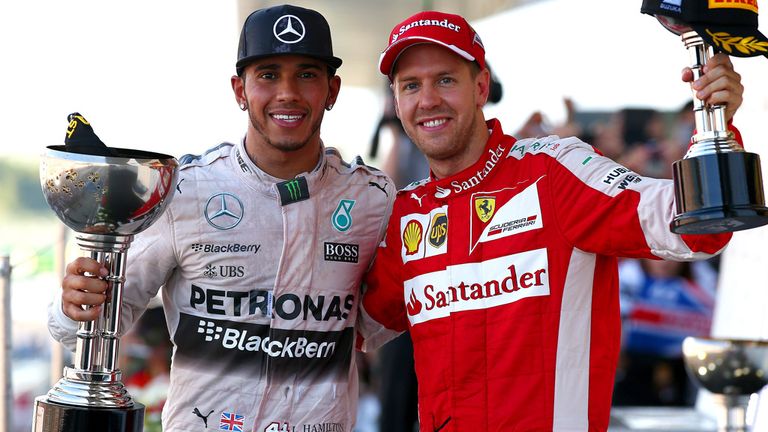 Vettel finished third behind Rosberg and a jubilant Hamilton