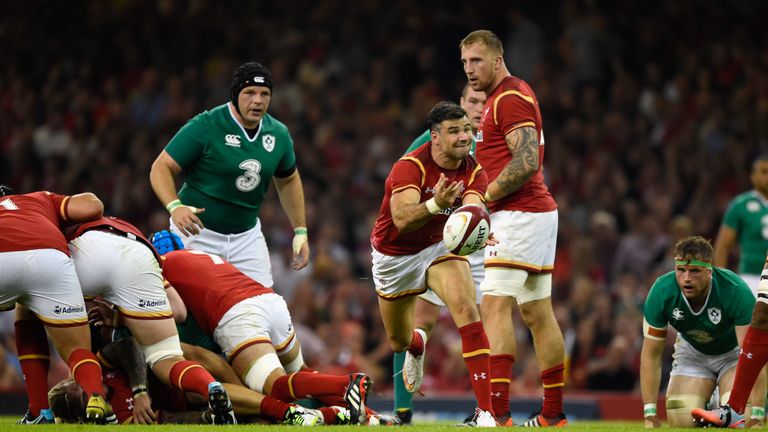 Mike Phillips in action during the World Cup warm-up match between Wales and Ireland at Millennium Stadium