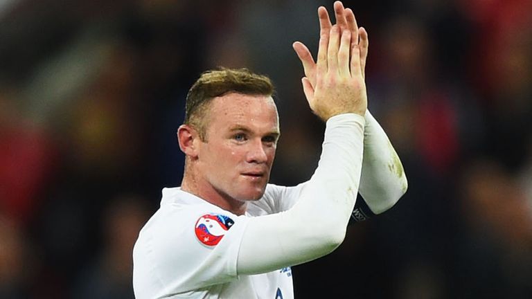 Wayne Rooney of England applauds the fans after the UEFA EURO 2016 Group E qualifying match between England and Switzerland