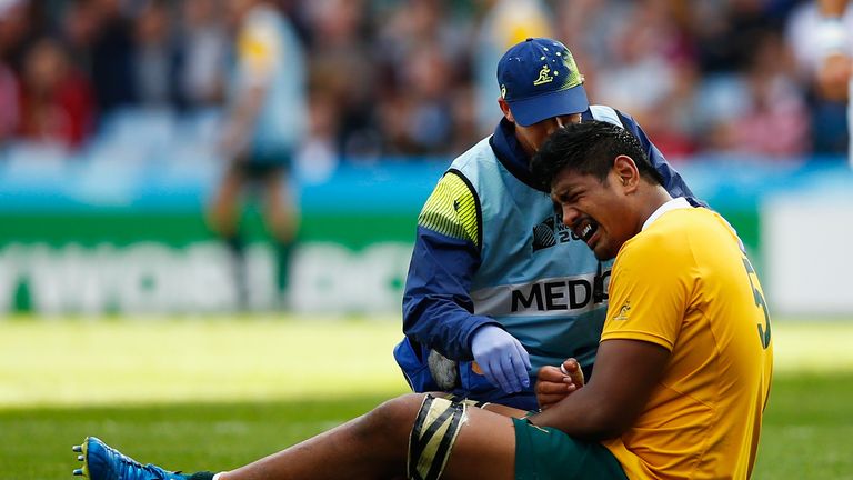 Will Skelton injured his arm during the defeat of Uruguay