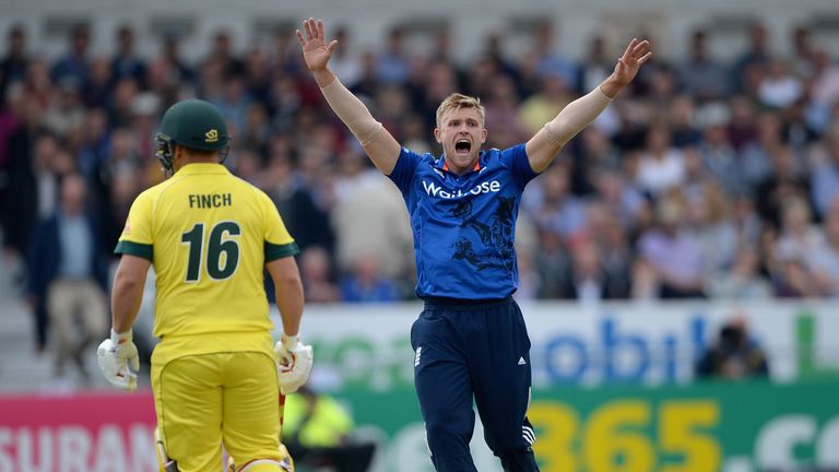 David Willey of England successfully appeals