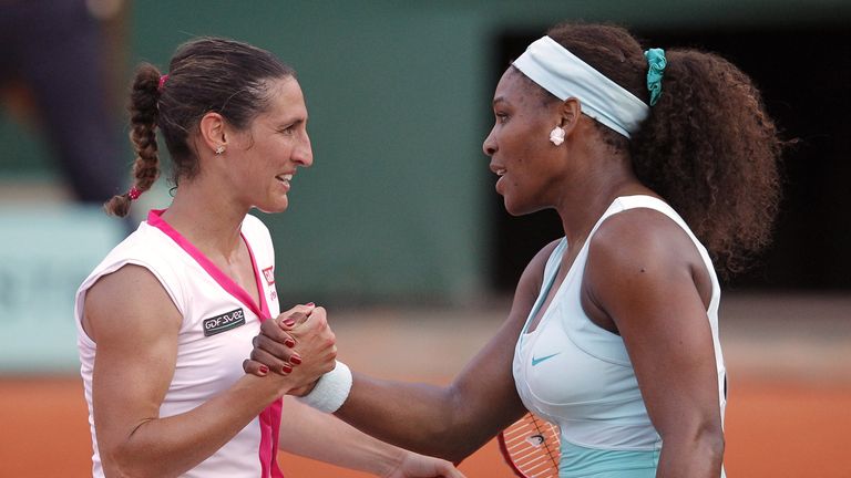 Serena Williams suffered her only first round defeat in a Grand Slam at the French Open in 2012