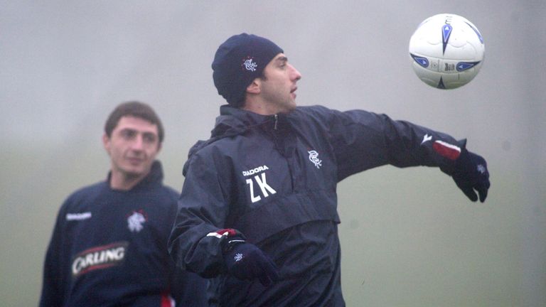 Georgians Shota Arveladze (left) and Zurab Khizanishvili (right) both spent time with Rangers