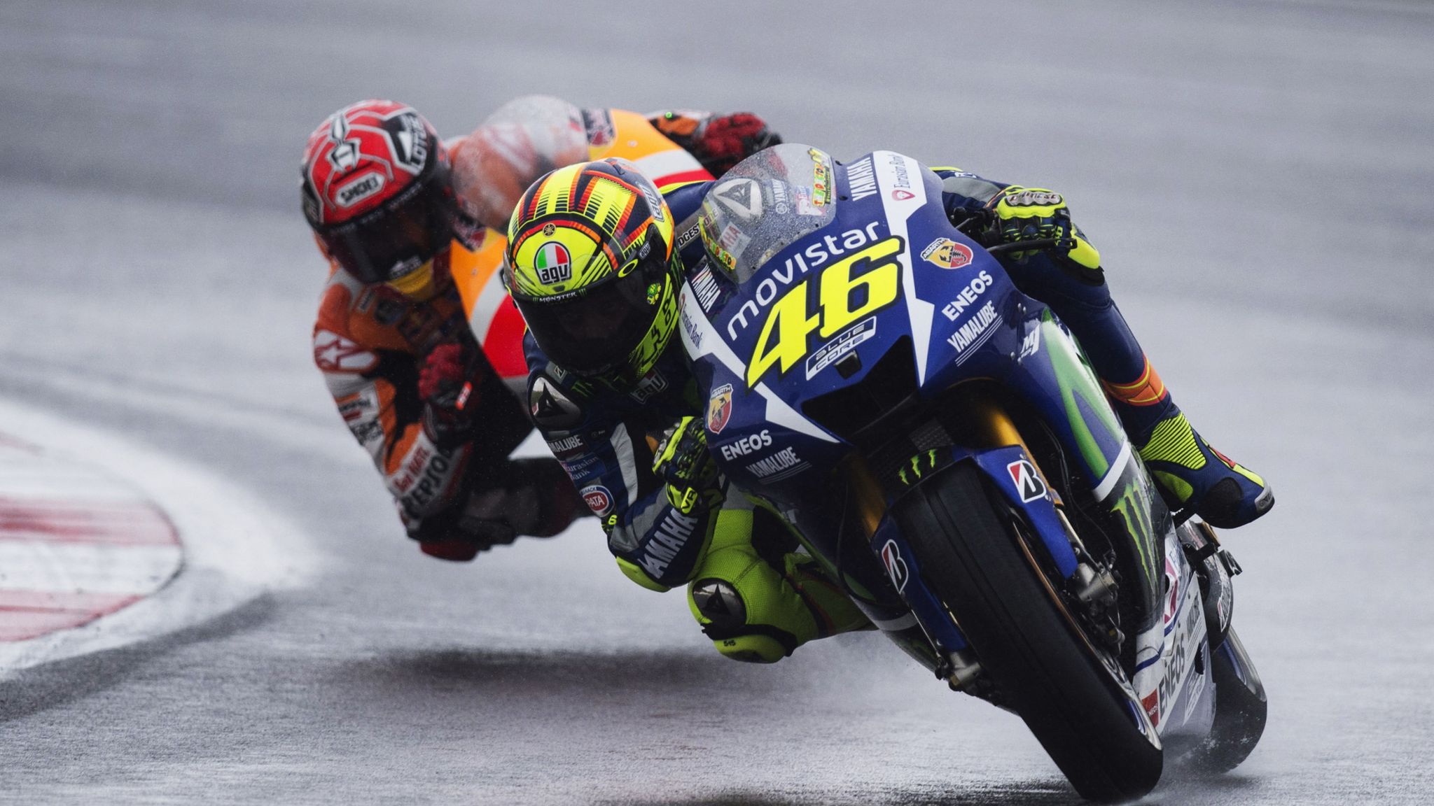 Valentino Rossi clashes with rival Marc Marquez in Malaysia