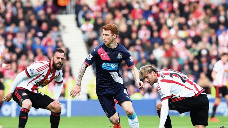 Jack Colback was injured during the derby on Sunday