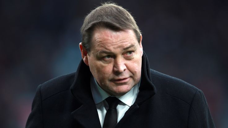 New Zealand coach Steve Hansen during the Rugby World Cup, Semi Final at Twickenham Stadium, London.