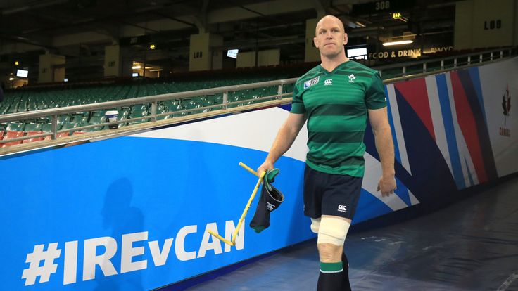 Paul O'Connell walks out into the Millennium Stadium during the captain's run