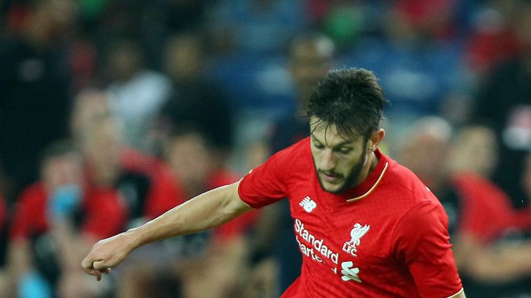 KUALA LUMPUR, MALAYSIA - JULY 24:  Adam Lallana in action during the international friendly match between Malaysia XI and Liverpool FC at Bukit Jalil Natio