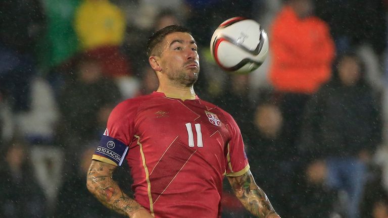 Aleksandar Kolarov of Serbia