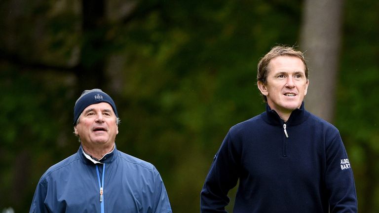 Allan Lamb and AP McCoy were on the winning team in the pro-am