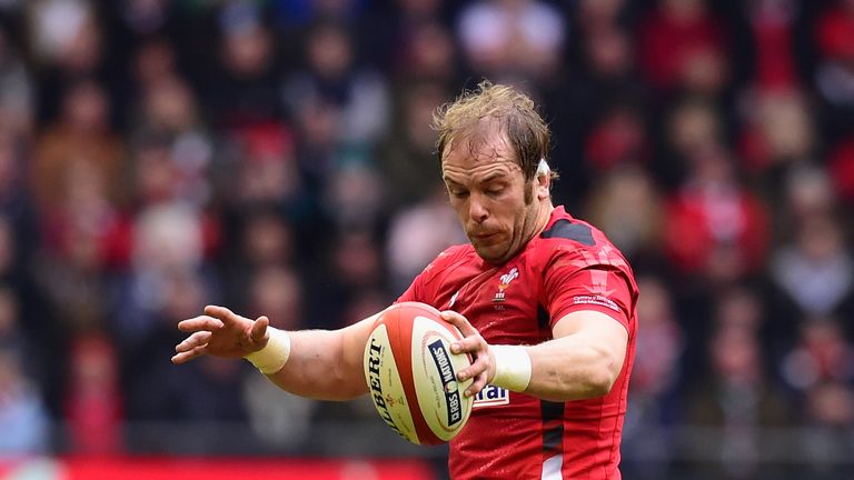Alun Wyn Jones of Wales is on the 2015 player-of-the-year short list