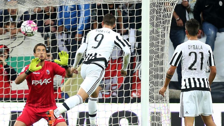 Alvaro Morata scores for Juventus