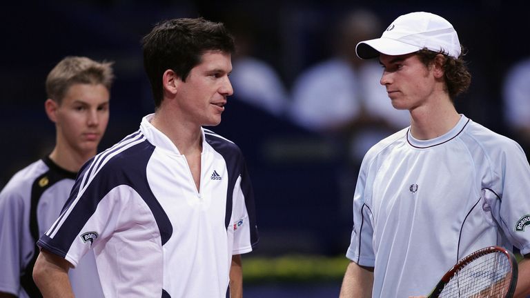 Andy Murray and Tim Henman, 2005