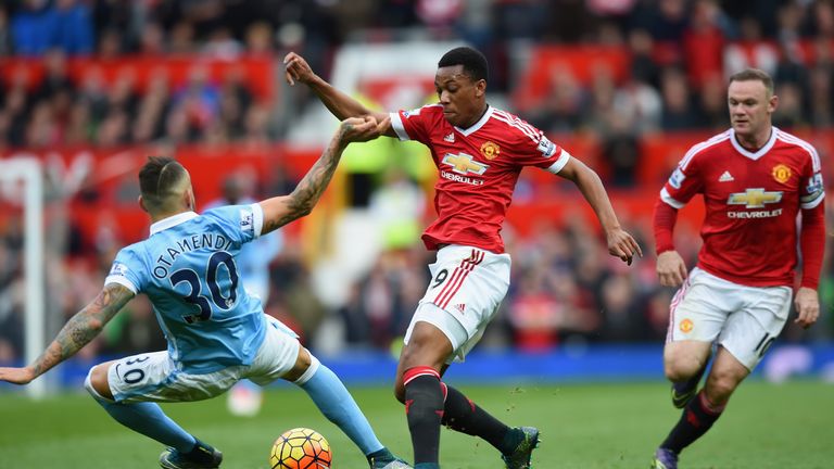 Anthony Martial caused problems for Man City