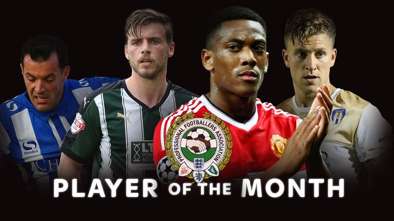 The August/September Player of the Month winners have been announced; Anthony Martial, Ross Wallace, George Moncur and Graham Carey