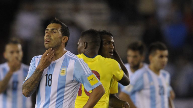 Carlos Tevez could not help Argentina's cause against Ecuador