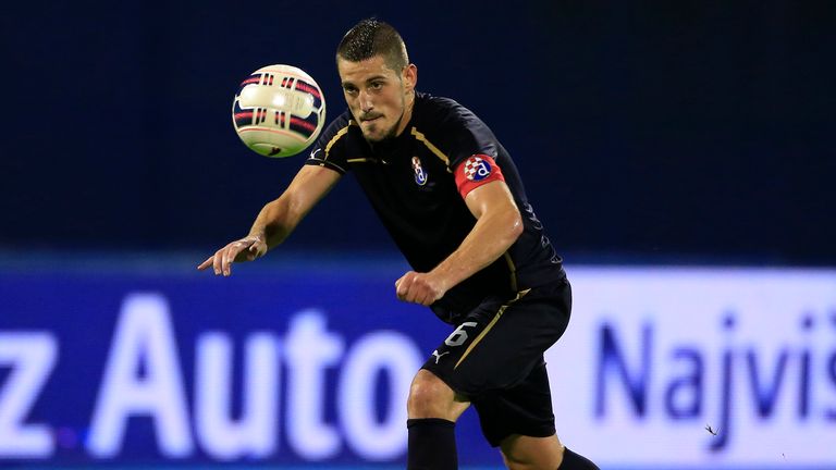 Arijan Ademi of FC Dinamo Zagreb in action