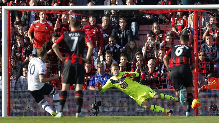 Artur Boruc was at fault for three of the five goals Bournemouth lost to Tottenham