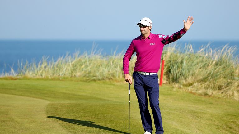 Bradley Dredge produced the round of the day in Scotland