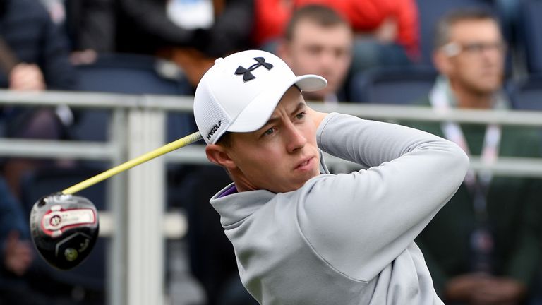 England's Matthew Fitzpatrick is co-leader after the third round of the British Masters alongside Kiradech Aphibarnrat