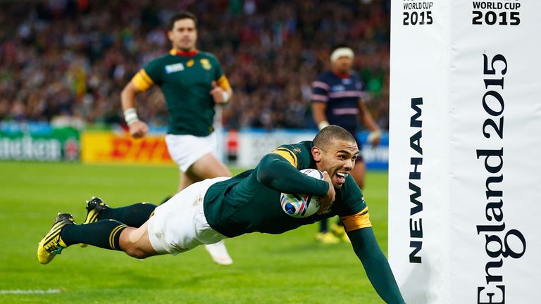 Bryan Habana scored a hat-trick to guide his side to a convincing win at the Olympic Stadium