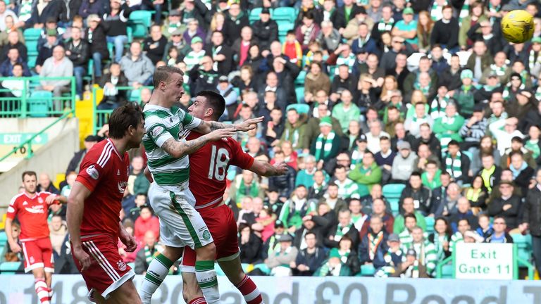 Celtic's Leigh Griffiths scores his side's opening goal