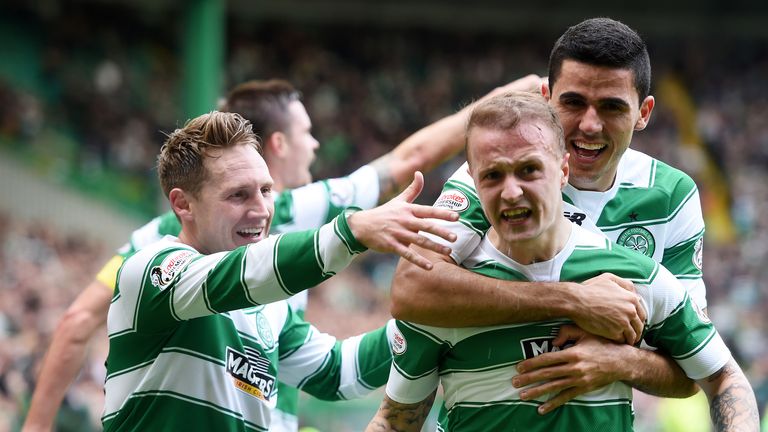Celtic's Leigh Griffiths celebrates 
