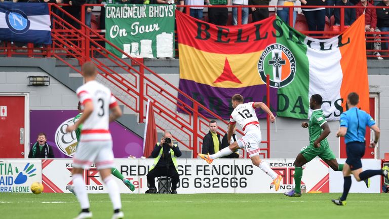 Hamilton's Gramoz Kurtaj (12) scored early to put his side in front