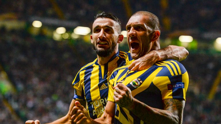 Fenerbache's Fernandao celebrates 