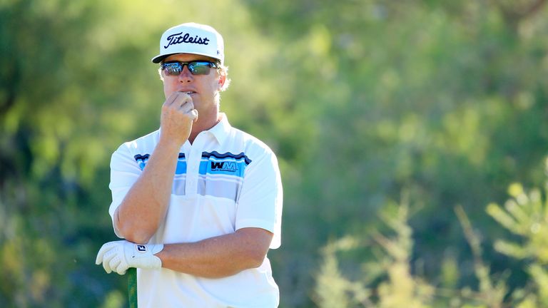 Charley Hoffman remains in contention after a birdie-run along the back nine 