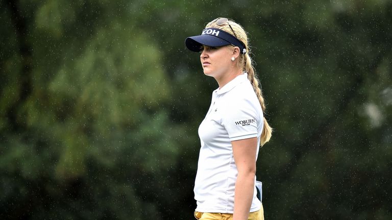 Charley Hull is five shots off the pace after a solid third round