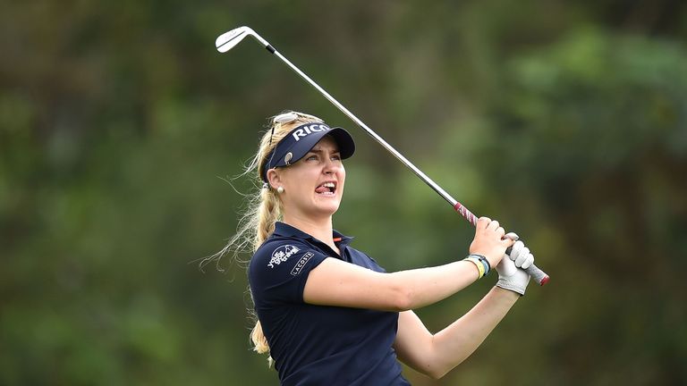 Charley Hull is tied for third heading in to the weekend 