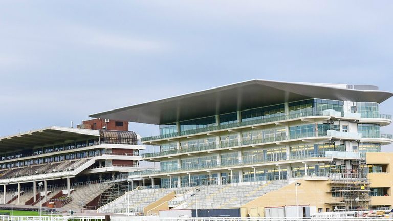 A view of the new grandstand at Cheltenham