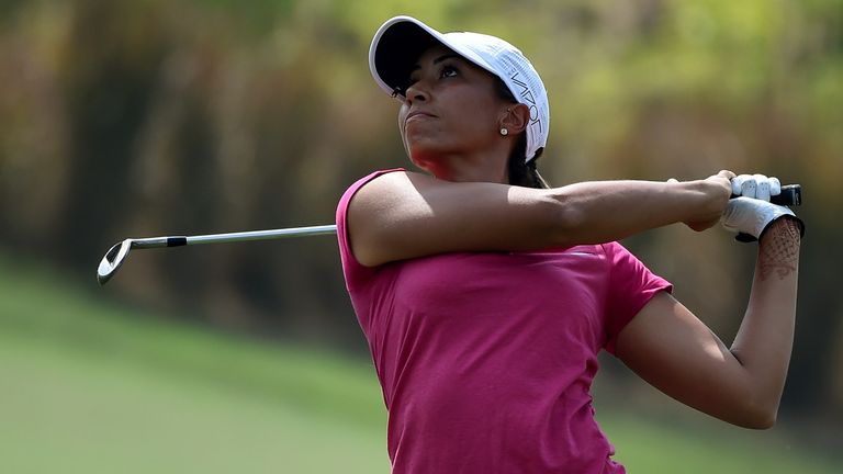 Cheyenne Woods was one of only two players to break 70 on day two
