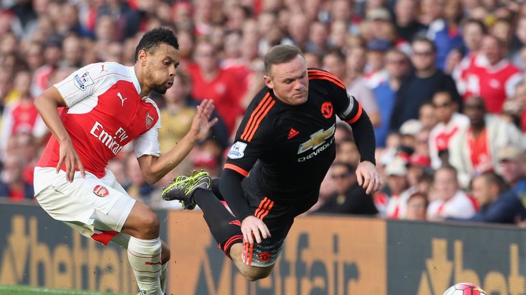 Francis Coquelin kept Wayne Rooney in check at the weekend