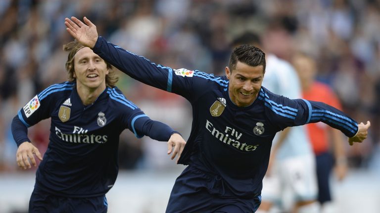 Cristiano Ronaldo celebrates his opener