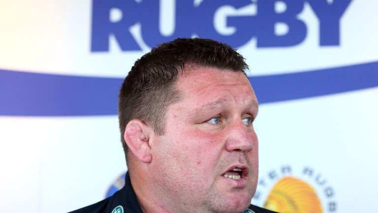 LONDON, ENGLAND - JULY 03:  Director of Rugby for London Wasps Dai Young talks during the launch of the Premiership Rugby 2015-16 Season Fixtures at the BT