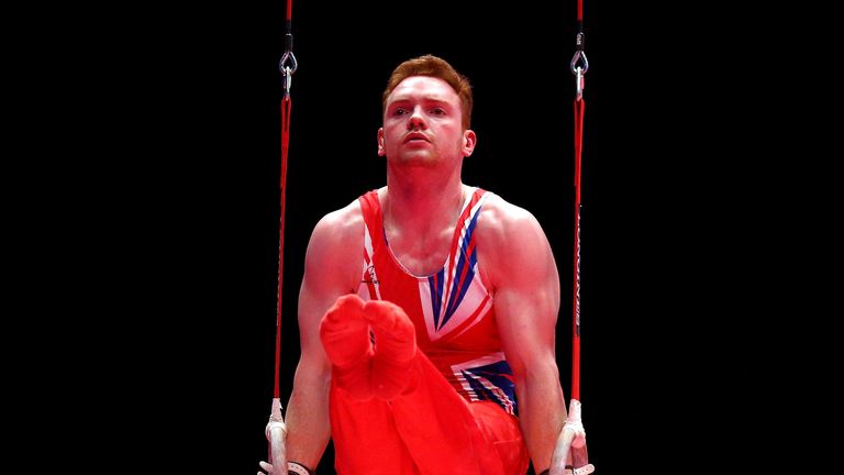 Daniel Purvis of Great Britain competes in the Rings during Day Three of the 2015 World Artistic Gymnastics Championships 