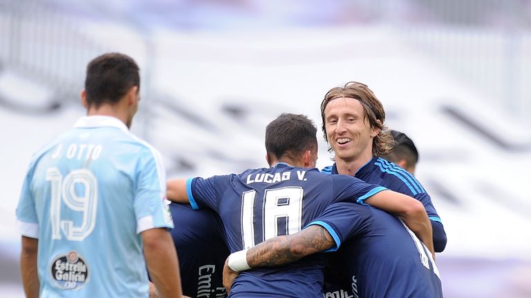 Danilo goal celeb, Luka Modric, Celta Vigo v Real Madrid, La Liga
