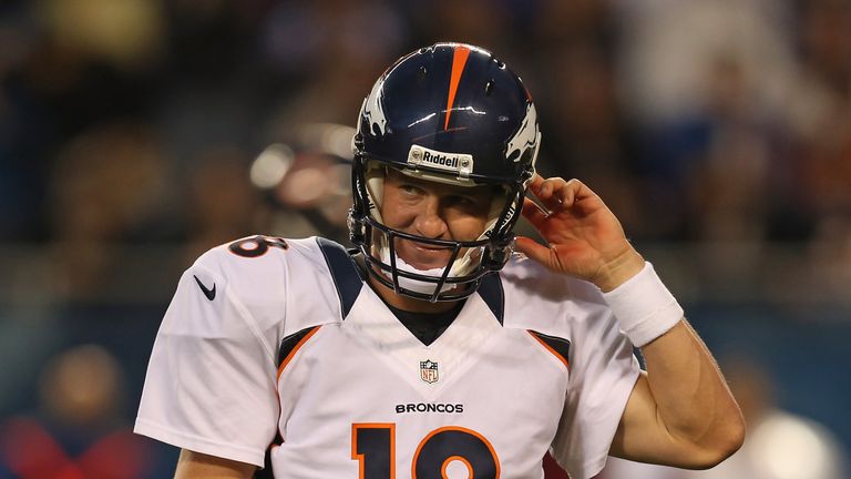 Peyton Manning has thrown ten interception in six games for the Denver Broncos this season.
