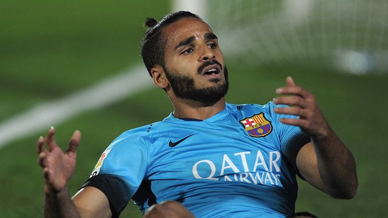 Barcelona's Brazilian defender Douglas 